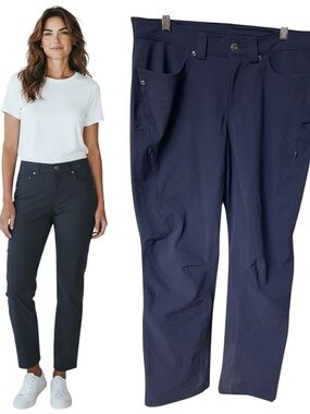 Duluth Trading Co Navy Straight-Leg Work Trousers
